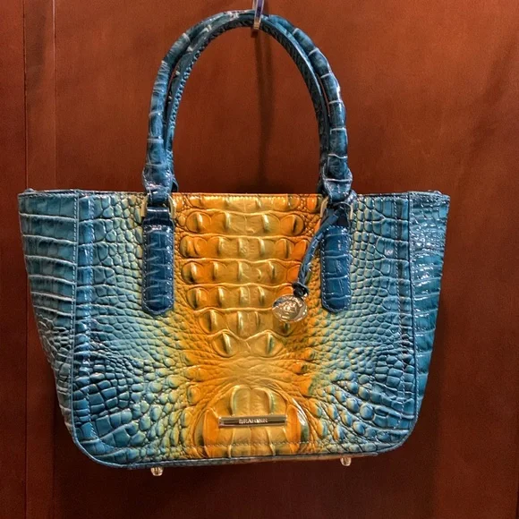 Brahmin Purse-Small “Ashley” Bermudan Ombre-Checkbook included - Picture 3 of 8